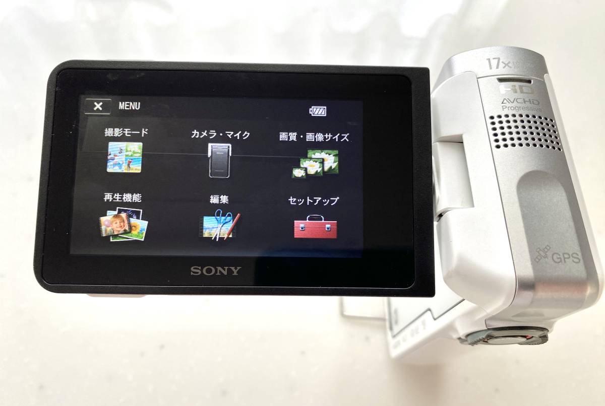 SONY HDR-GW66V Handycam ハンディーカム 中古 HDR-GW66V☆防水・防塵