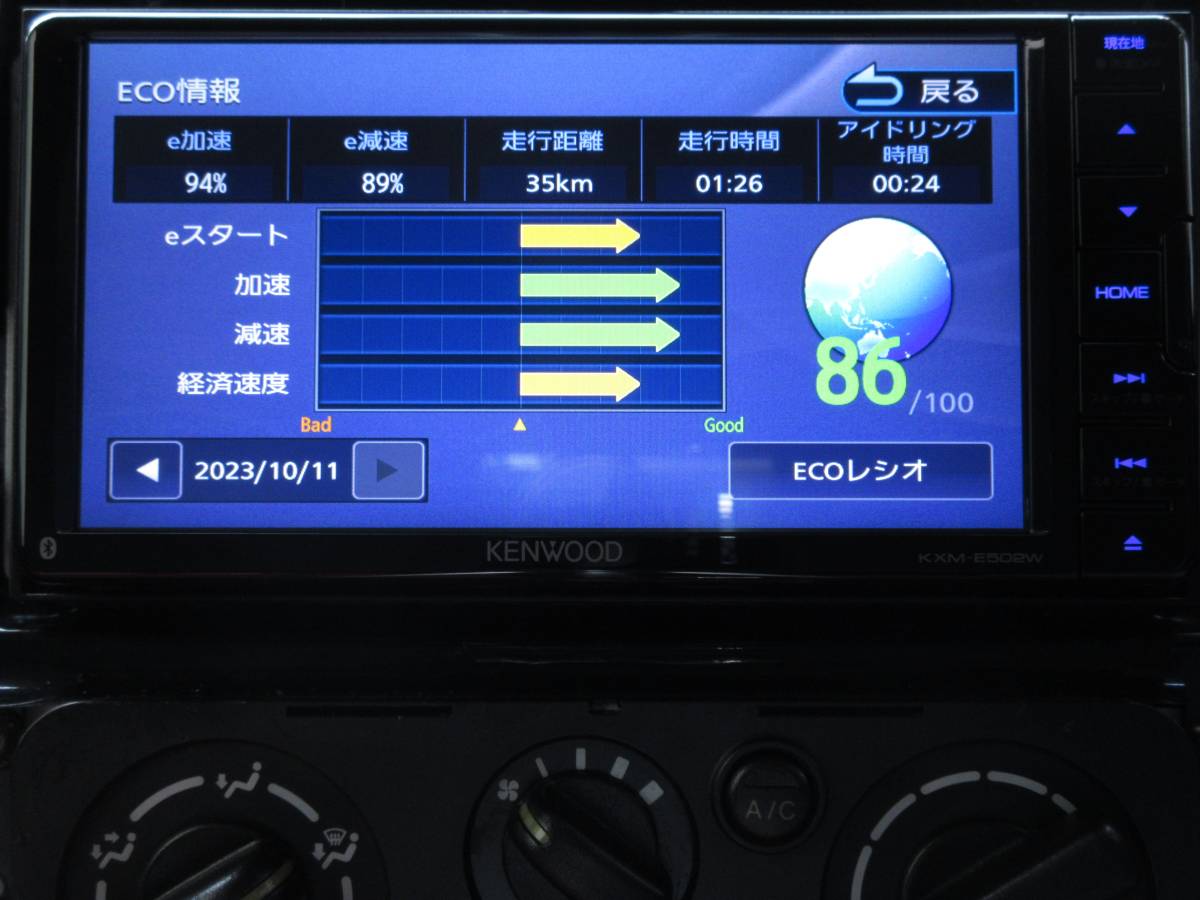 KXM-E502W 0 KENWOOD 純正ナビ スズキ ケンウッド 目に付く傷無く