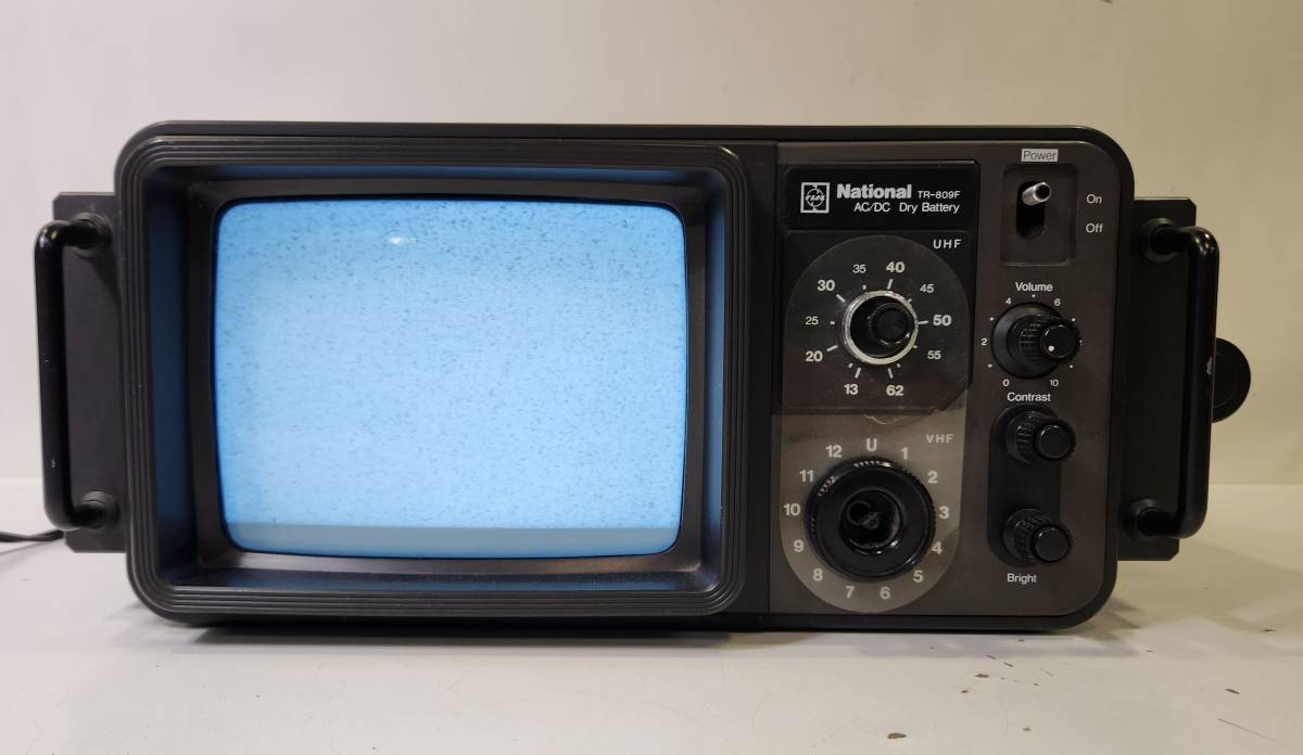 ナショナル白黒テレビ TR-809F □[昭和レトロ 当時もの] National ブラウン管白黒テレビ TR-809F