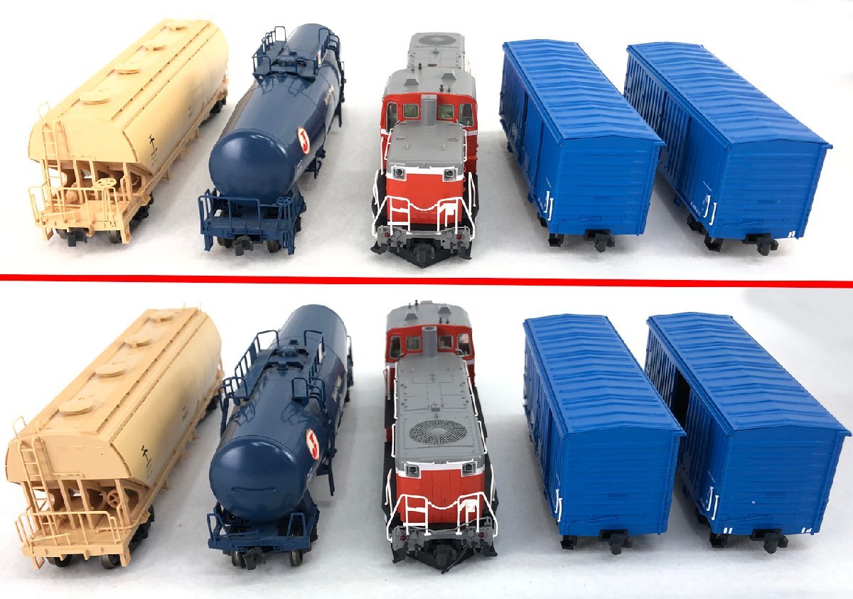 p*）様 鉄道模型ジャンクBOX ☆ジャンク品☆HOゲージ DE10 タキ43000 ホキ2200 ワキ380000 オハ35