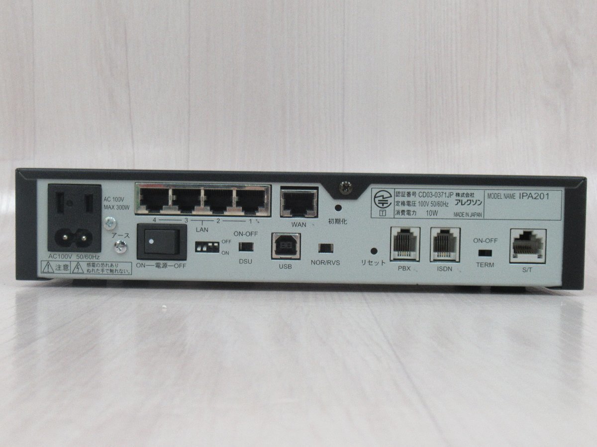 △ XY 14275# 保証有 ALEXON【 IPA201 】INSネット64(ISDN) IP電話対応