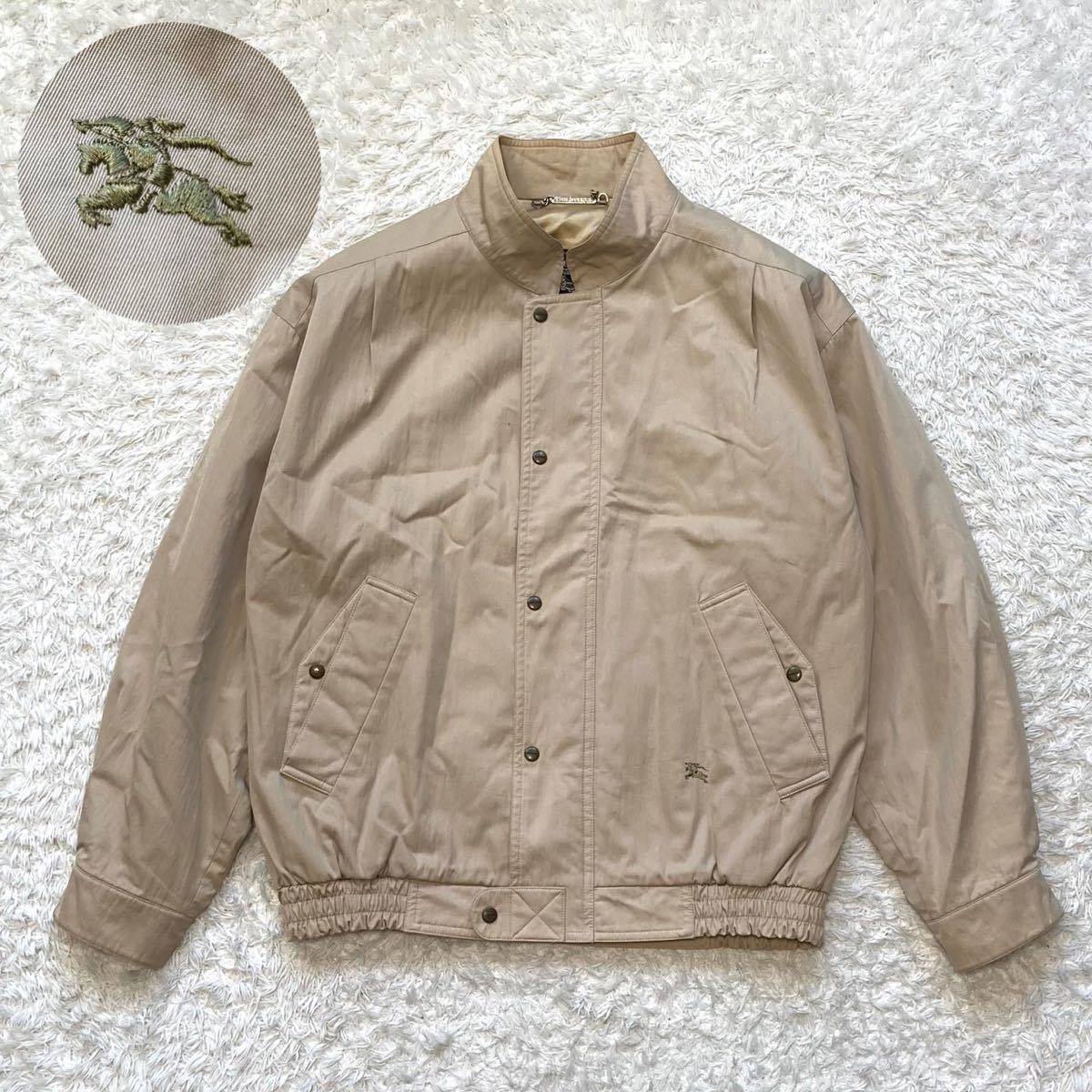 バーバリー【稀少XLサイズ ホースロゴ刺繍】BURBERRY スイングトップ 