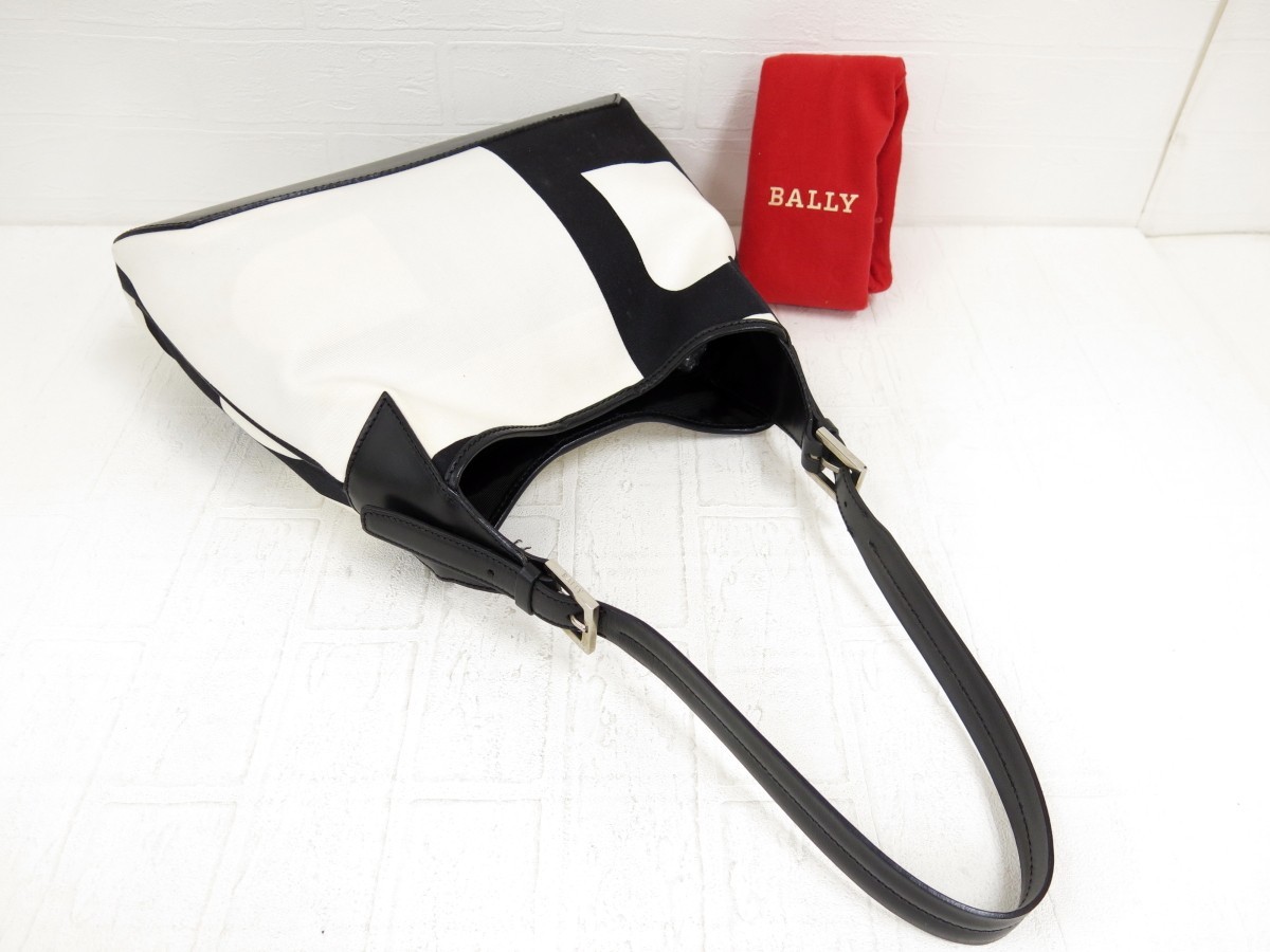 BALLY バリー◇ビジーB◇キャンバス カーフ レザー 本革◇ショルダー 
