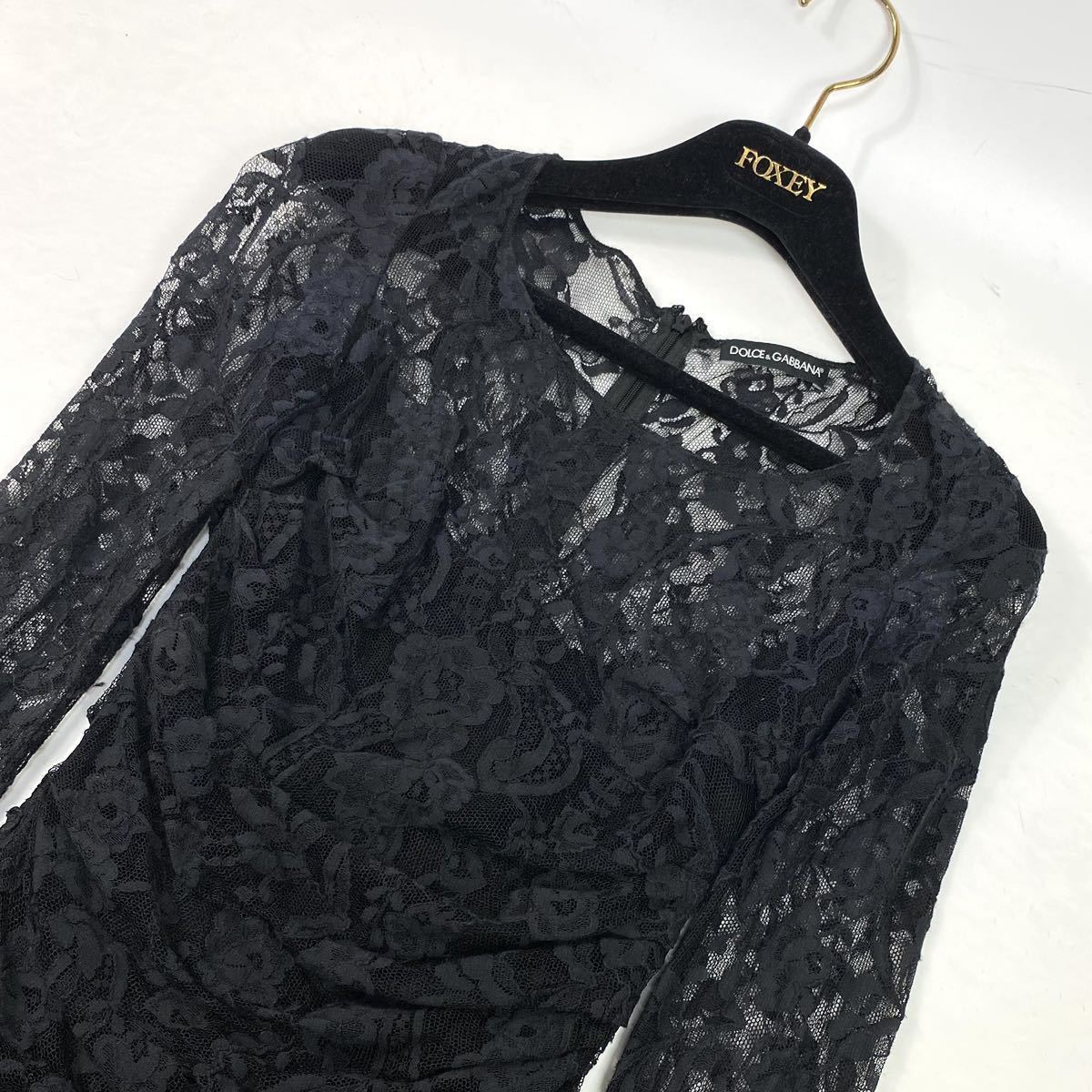 ドルチェアンドガッバーナ 総レース 花柄 ドレス ワンピース 36