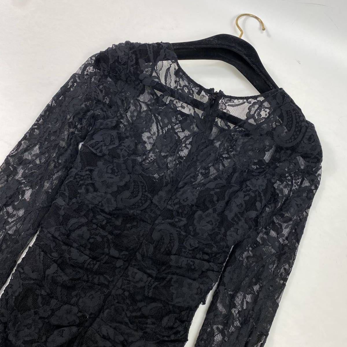 ドルチェアンドガッバーナ 総レース 花柄 ドレス ワンピース 36