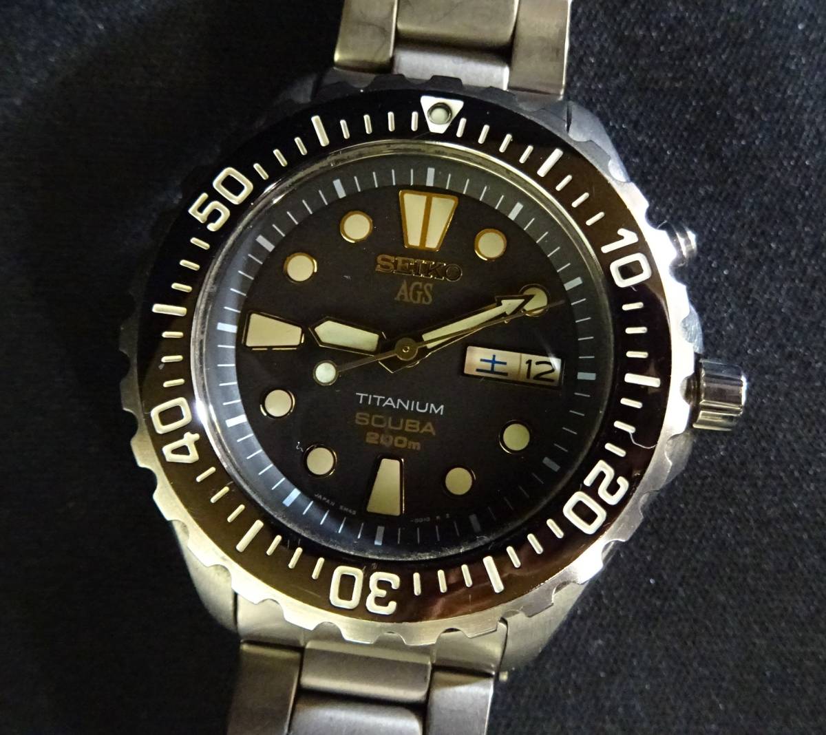 ジャンク品 90'S ヴィンテージ SEIKO セイコー 5M43-0010 200M SCUBA