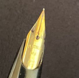 14K 刻印 万年筆 PILOT PLATINUM パイロット PLATNUM プラチナ 文房具