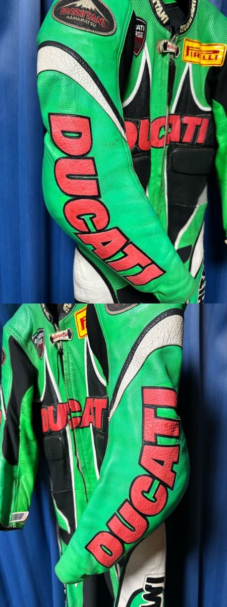 日本製 MFJ公認 KUSHITANI クシタニ 本革 Ducati ドゥカティ