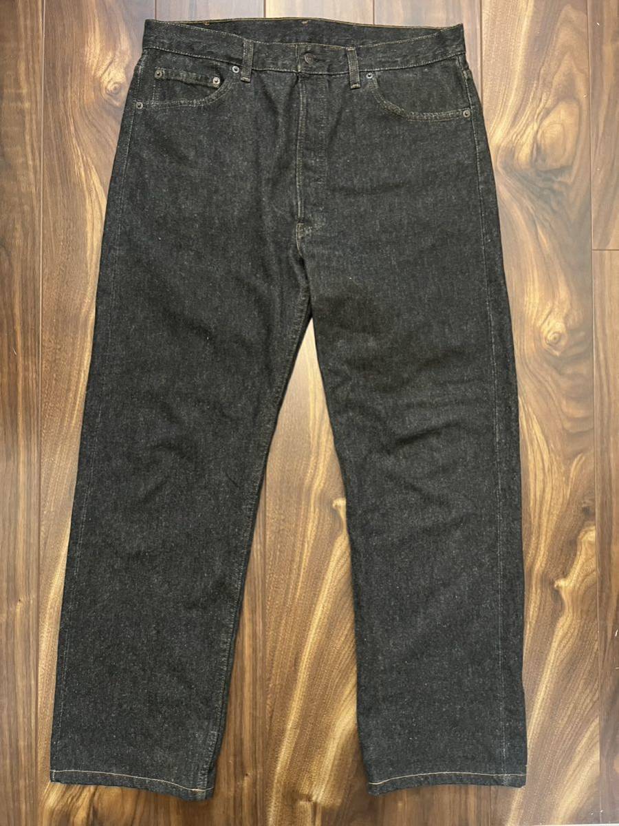 リーバイス501 ブラックデニム 先染め USA W36 90S ヴィンテージ