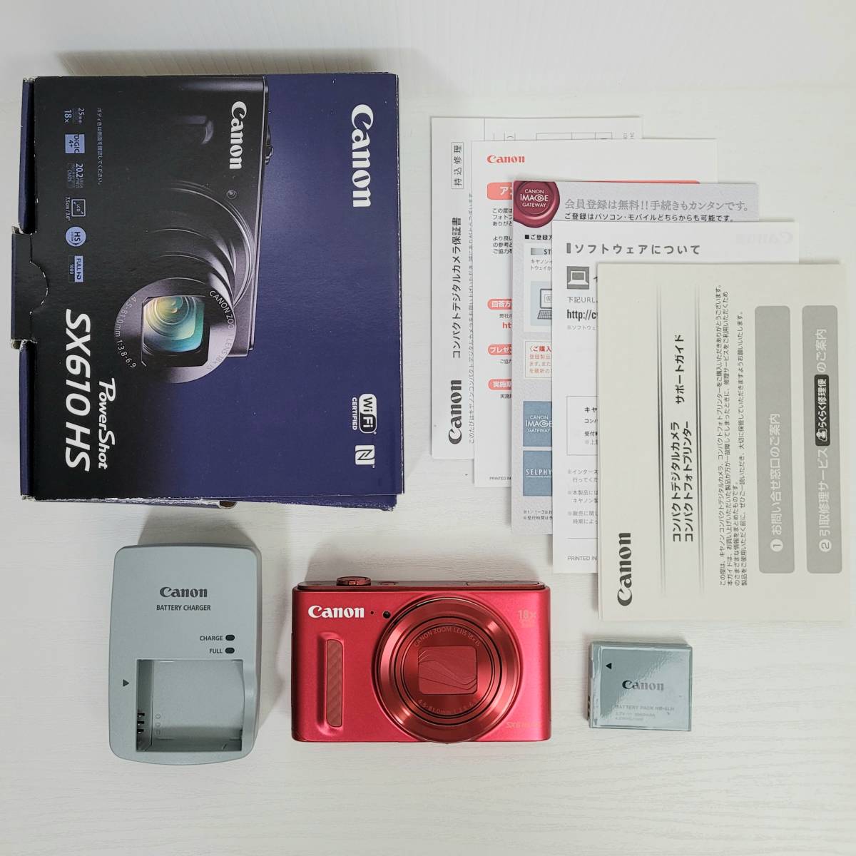 CANON PowerShot SX610 HS レッド キャノン デジタルカメラ パワー 