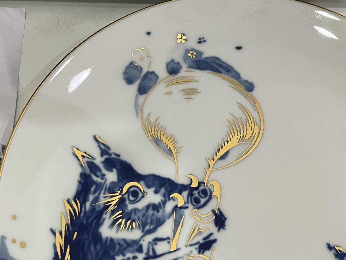 □未使用□Meissen マイセン 干支プレート 2007年 「チューバを吹く