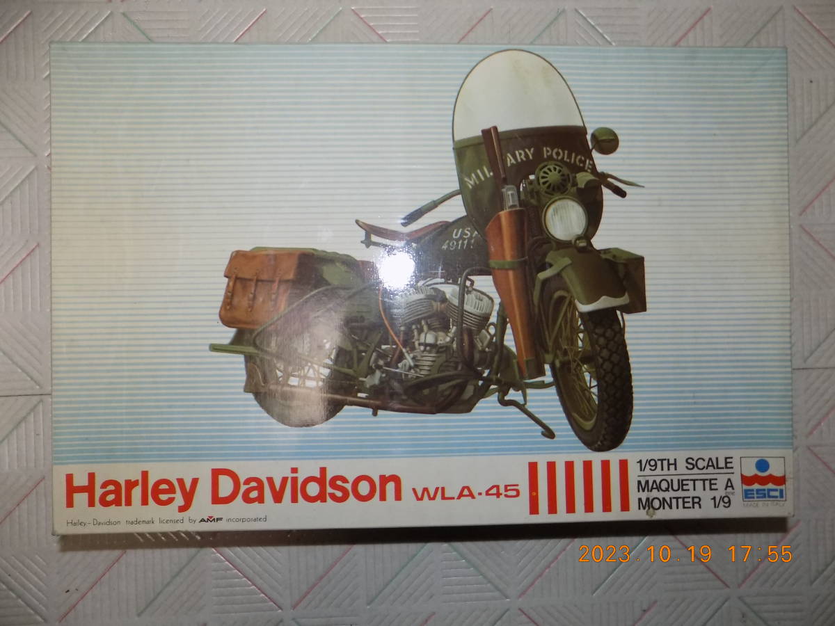Davidson Harley WLA-45 ESCI 1⁄9 WLA MODEL DAVIDSON HARLEY KIT 1:9