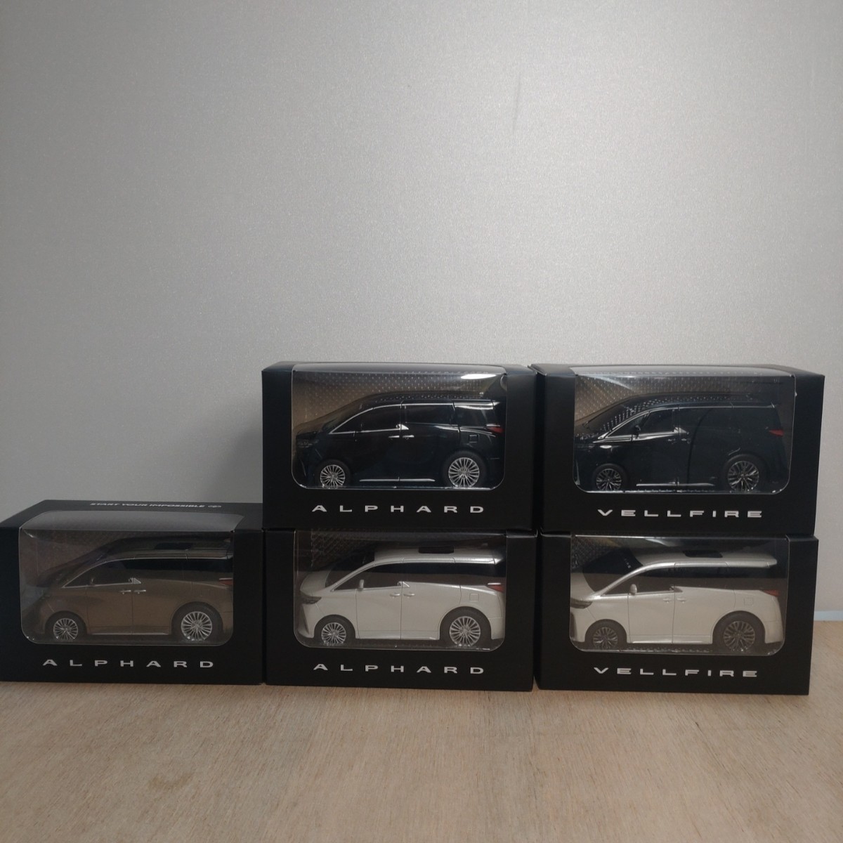 TOYOTA 40型アルファード40型ヴェルファイアプルバックミニカー5台