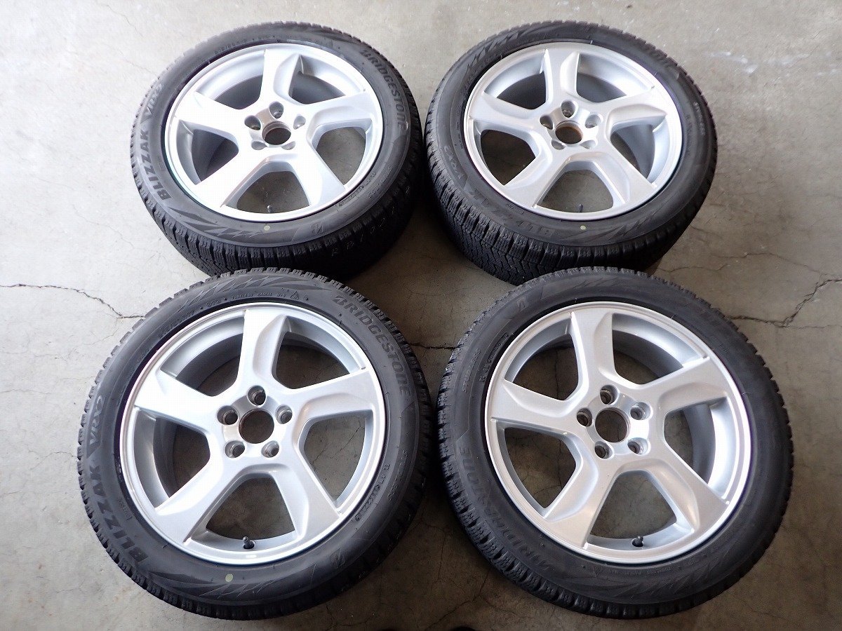 YS2082【送料無料215/50R17】VOLVO ボルボ 純正 V60 純正 BS VRX2 中古