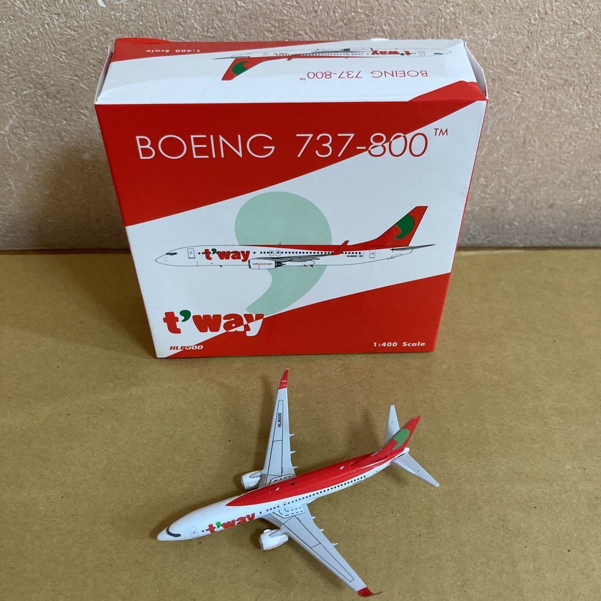 1:400 Phoenix Air T'Way 737-800 NG Boeing Models : B737-800 - T