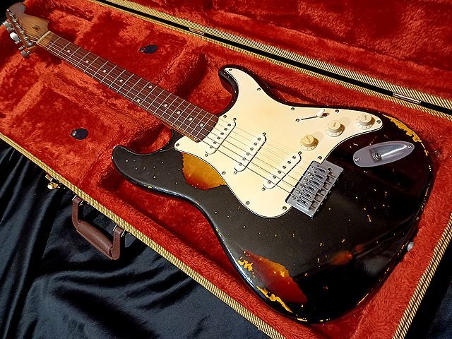 リアトーン搭載Select Capacitor BeldenWier CustomRelicBlackStratocaster マルチレイヤ 匿名配送 匿名配送 匿名配送 匿名配送 匿名配送