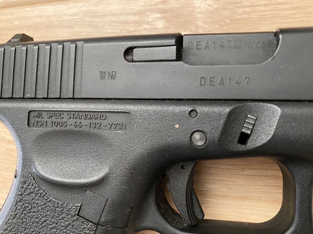 G26 MIL SPEC 9×19 DEA147 動作未確認. ジャンク品扱い モデルガン