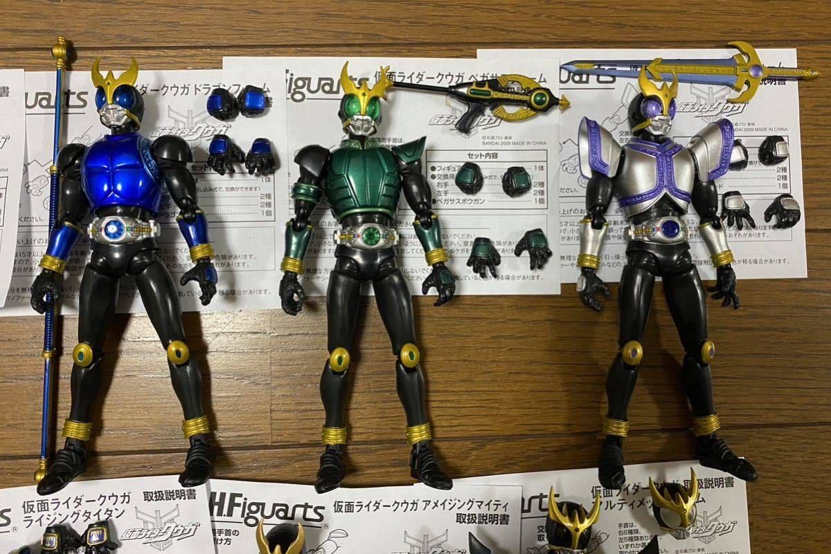 S.H.フィギュアーツ 仮面ライダークウガ 14体、バイクまとめて S.H.フィギュアーツ 仮面ライダークウガ 14体、バイクまとめて