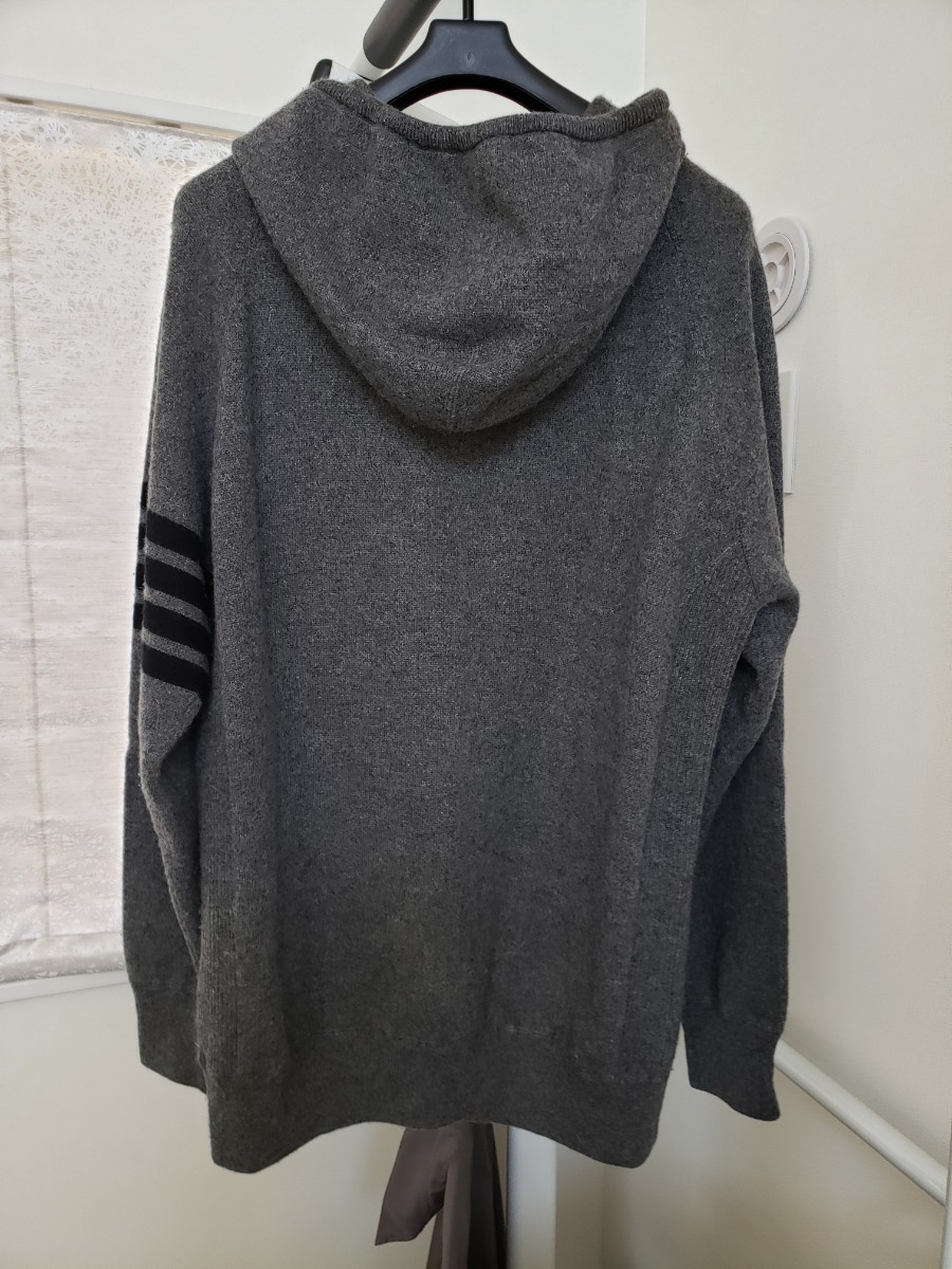 THOM BROWNE トムブラウン ニットカシミヤジップアップパーカー サイズ 