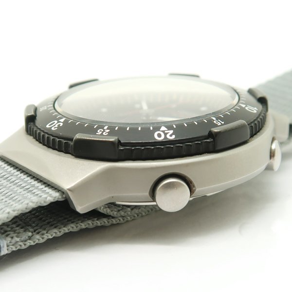 1円 SEIKO クロノグラフ 7A38-6050 スピードマスター 社外ベルト 