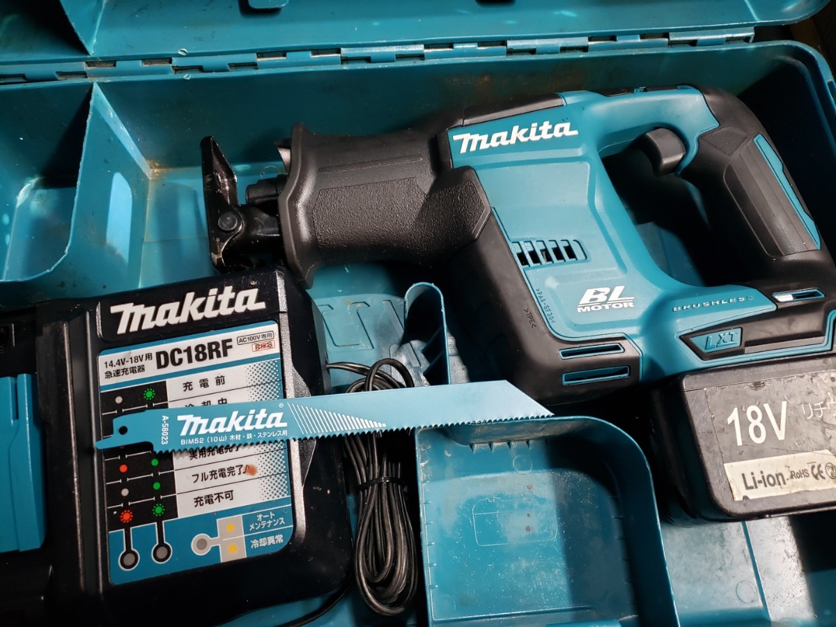使用少 18V マキタ JR188D レシプロソー 9Ah バッテリー 充電器 セット 