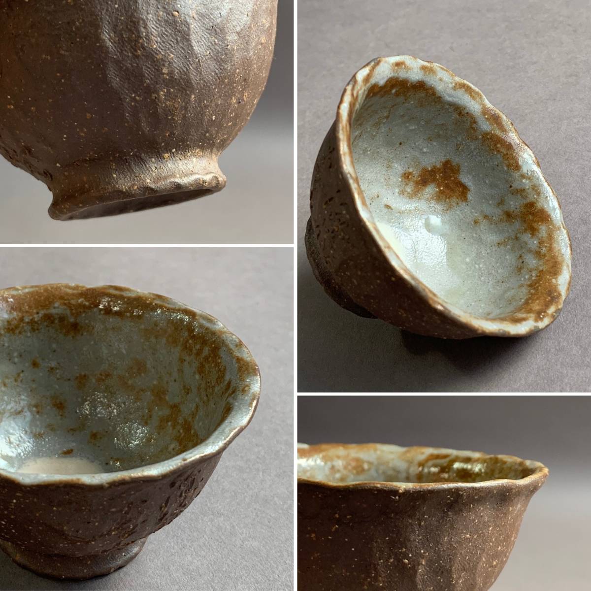 MS309 珍品 萬古焼 海蔵庵 春山作 急須と茶杯2客 計3点セット 書き名