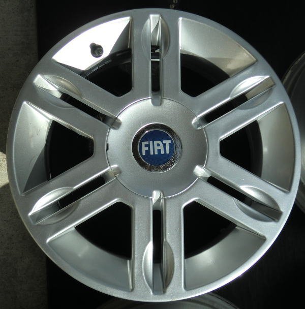 中古純正アルミホイール　ＦＩＡＴ　ＰＡＮＤＡ用（16912） １４Ｘ５.0Ｊ ９８Φ４穴 　４枚セット　 パンダ 2007年式 アレッシィ・16912 (フィアット) FIAT にて使用
