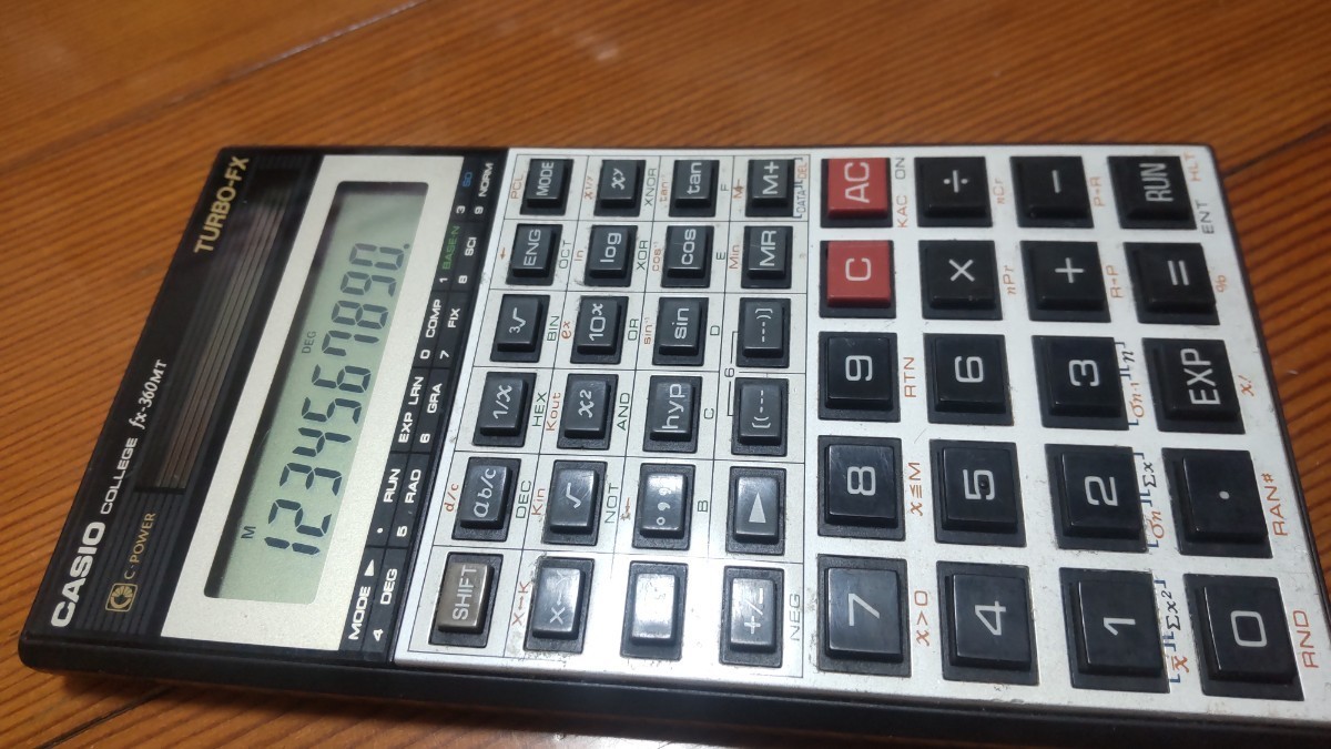 fx-360MT TURBO-FX CASIO 関数電卓 COLLEGE カシオ - | Casio 関数電卓