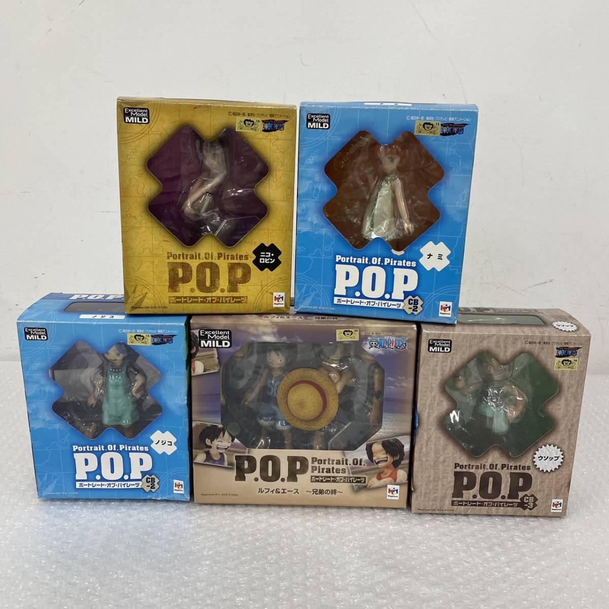 正規品，大人気 P4249 105 -403/TY7000 名古屋 フィギュア 5点まとめ ONEPIECE ワンピース ルフィ＆エース / ナミ / ウソップ / ロビン / ノジコ(ONE PIECE)｜売買されたオークション情報、yahooの商品情報をアーカイブ公開 その他