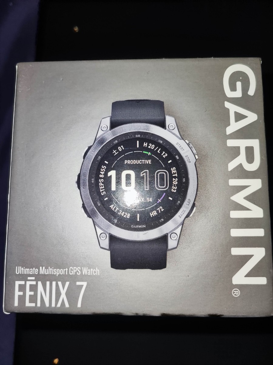 GARMIN(ガーミン) fenix 7 Silver　Graphite 【日本正規品】 