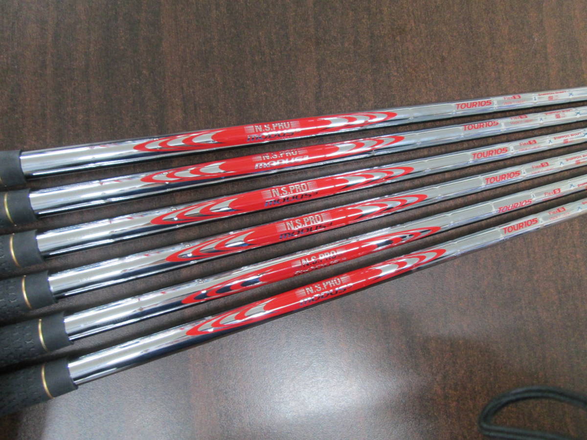 【中古美品即決品】モーダス３　ツアー１０５（Ｓ）＃5　～　ＰＷ　グリップ付き、ほぼ新品即抜きシャフト