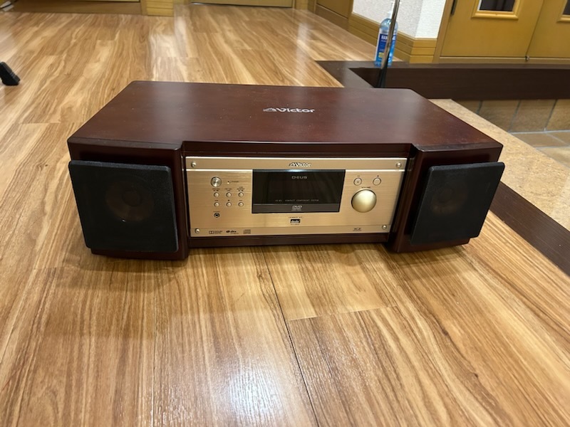 Victor ビクター 2017年式 匠の響 JVC EX-B3 特別限定品 最高級ウッドコーン EX-B1 後継機 スピーカー コンポ リモコン付き