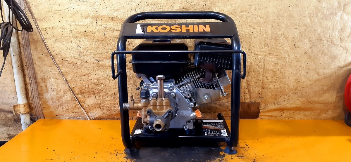 エンジン式高圧洗浄機 KOSHIN 工進 JCE-1408U-AAA-0 キャブレターから