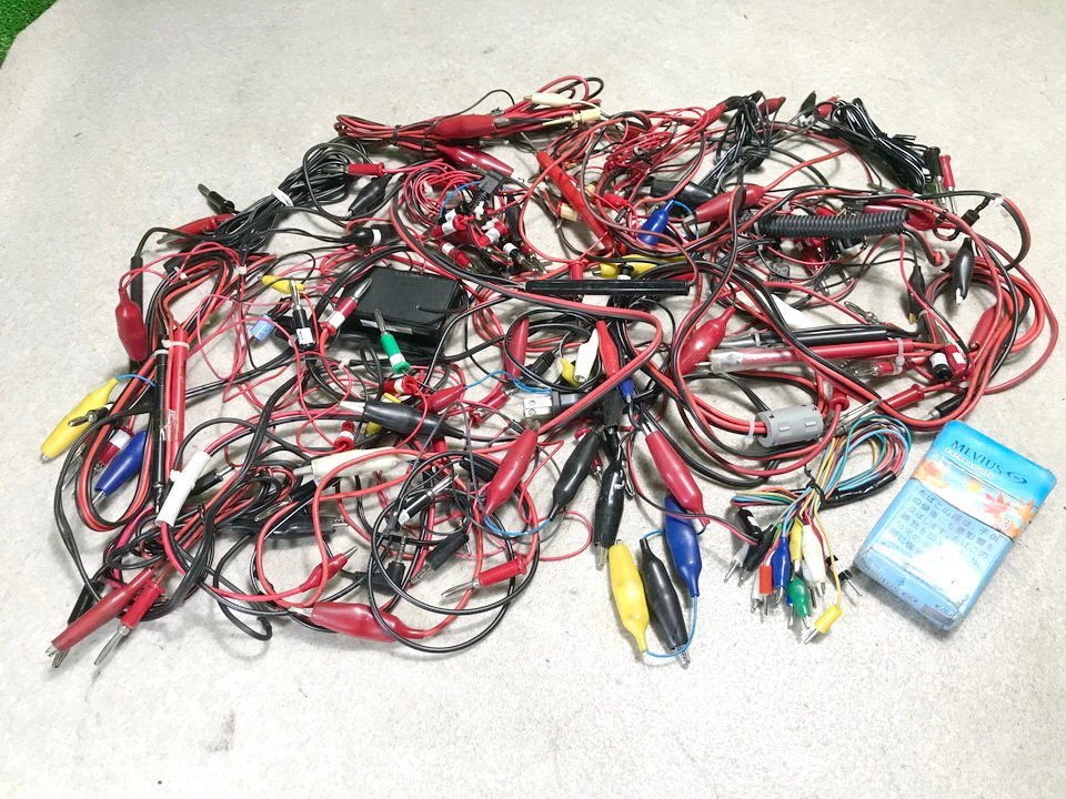 長清e564 測定器・検電用プラス・マイナスコード プローブ 測定子各種■長さ色々 タイプ色々★大量セット