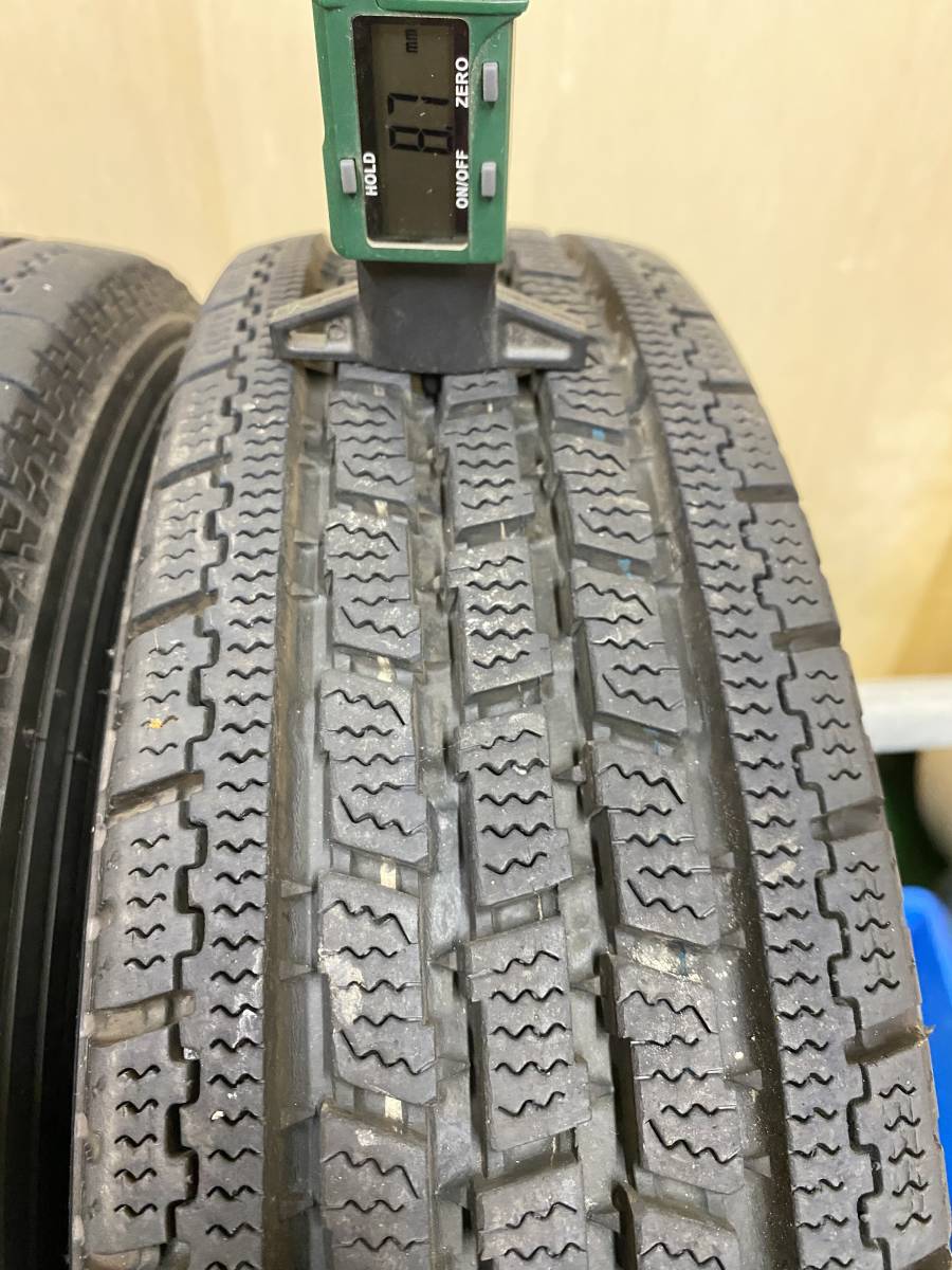 軽トラ、軽バン用スタッドレスタイヤ、鉄ホイール4本セット・145/80R12 