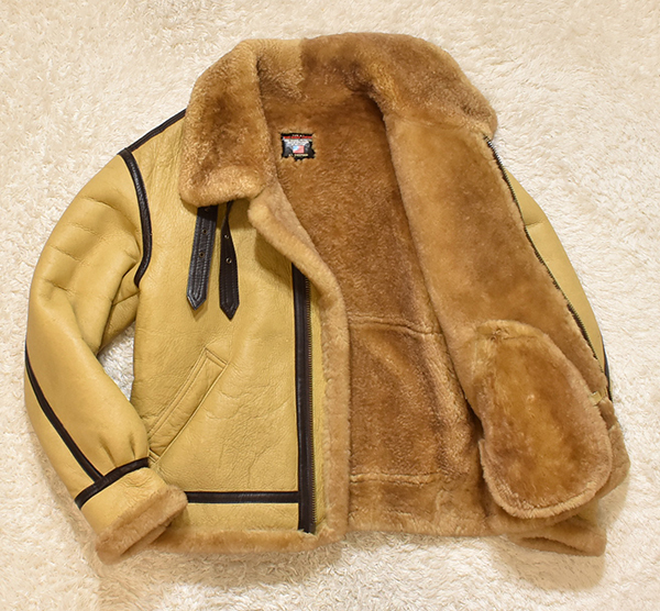 綺麗状態❗️韓国製ALLSTATELAND本革ムートンB3フライトジャケットXL