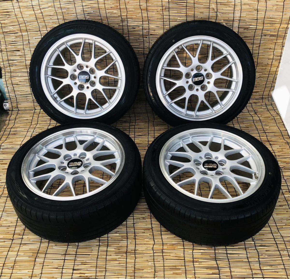 美品 BBS RG-R RG720 17インチ タイヤ・ホイール4本セットPCD:114.3 8J 