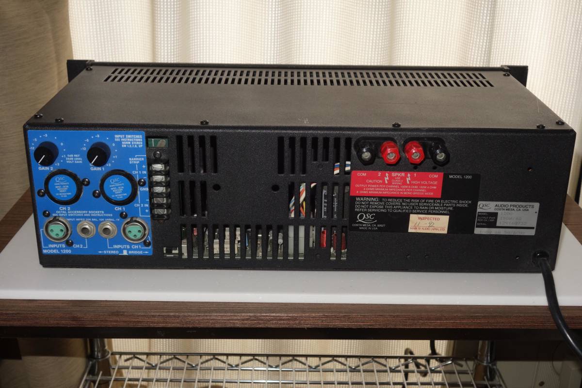 QSC パワーアンプ 0 Power PLX1202 eBay | MODEL Amplifier - Audio