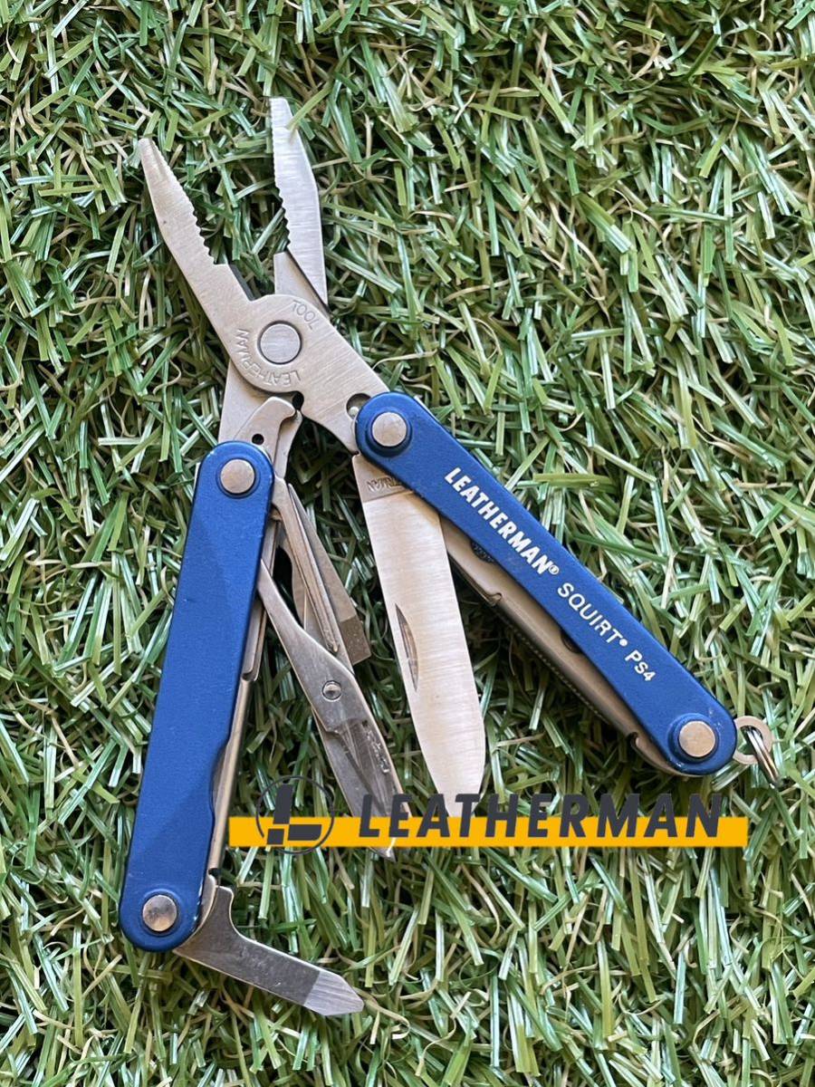 LEATHERMAN SQUIRT PS4 Blue レザーマン マルチツール　ツールナイフ マルチプライヤー