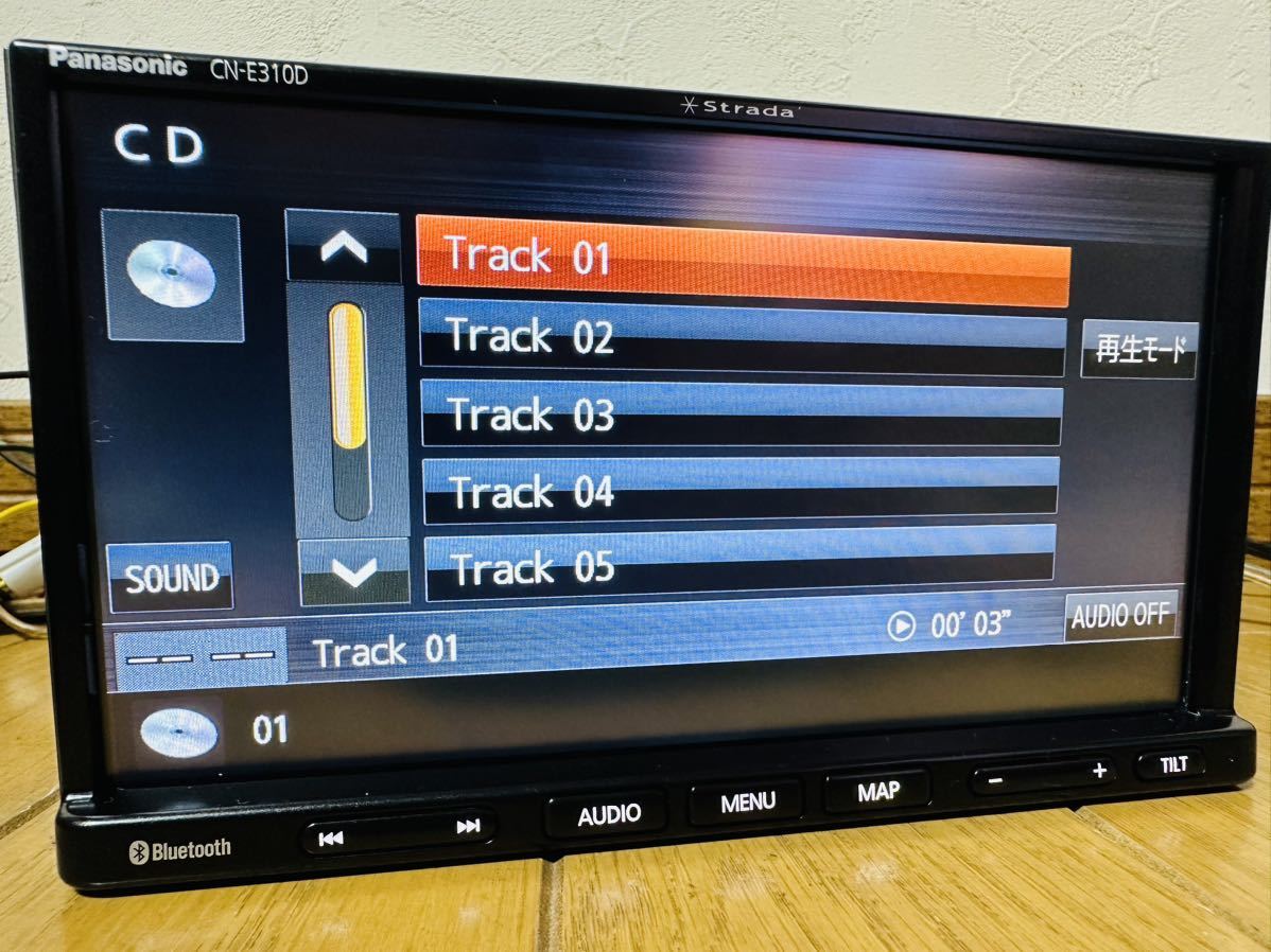 2019年発売モデル ストラーダ CN-E310D 1SEG Panasonic純正新品アンテナキット付 Bluetooth ハンズフリー CN-E310D ストラーダ パナソニック パナソニック(Panasonic ナビ CN-E310Dを