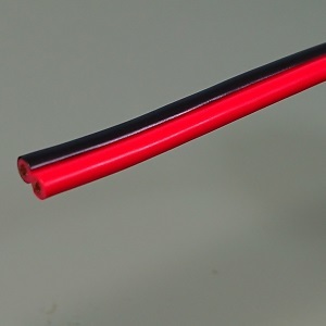 【大栄電線工業㈱】VFF 異色平行スピーカーコード 2x2.0SQ 赤/黒 30m