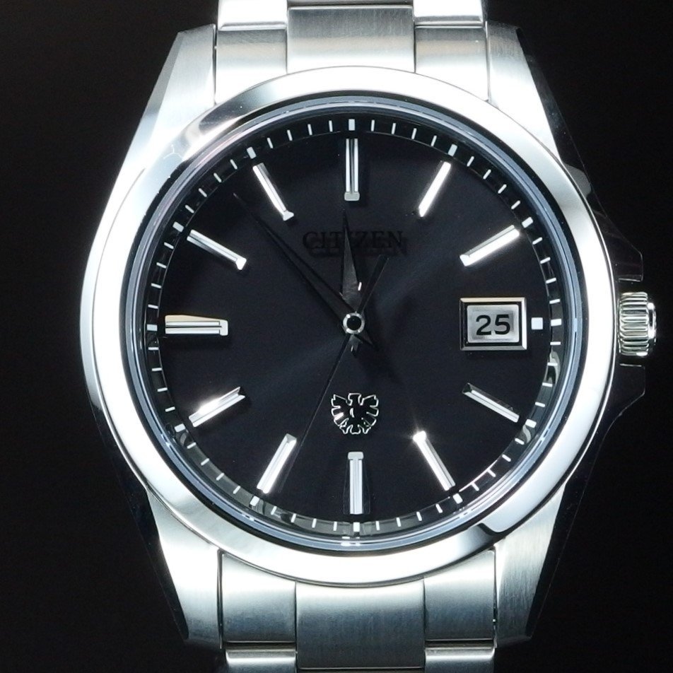 ◆極美品/未使用品◆ CITIZEN シチズン ザ シチズン 最高級 AQ4060-50E A060-T026443 SS 箱 保 ソーラー メンズ 腕時計 「22585」