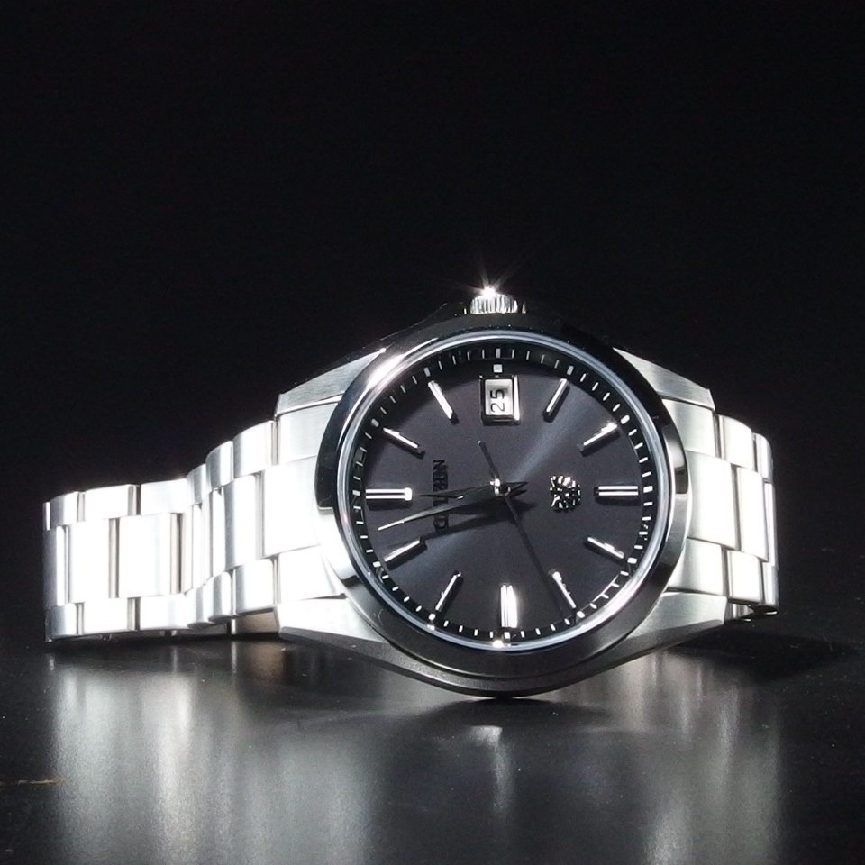 ◆極美品/未使用品◆ CITIZEN シチズン ザ シチズン 最高級 AQ4060-50E A060-T026443 SS 箱 保 ソーラー メンズ 腕時計 「22585」