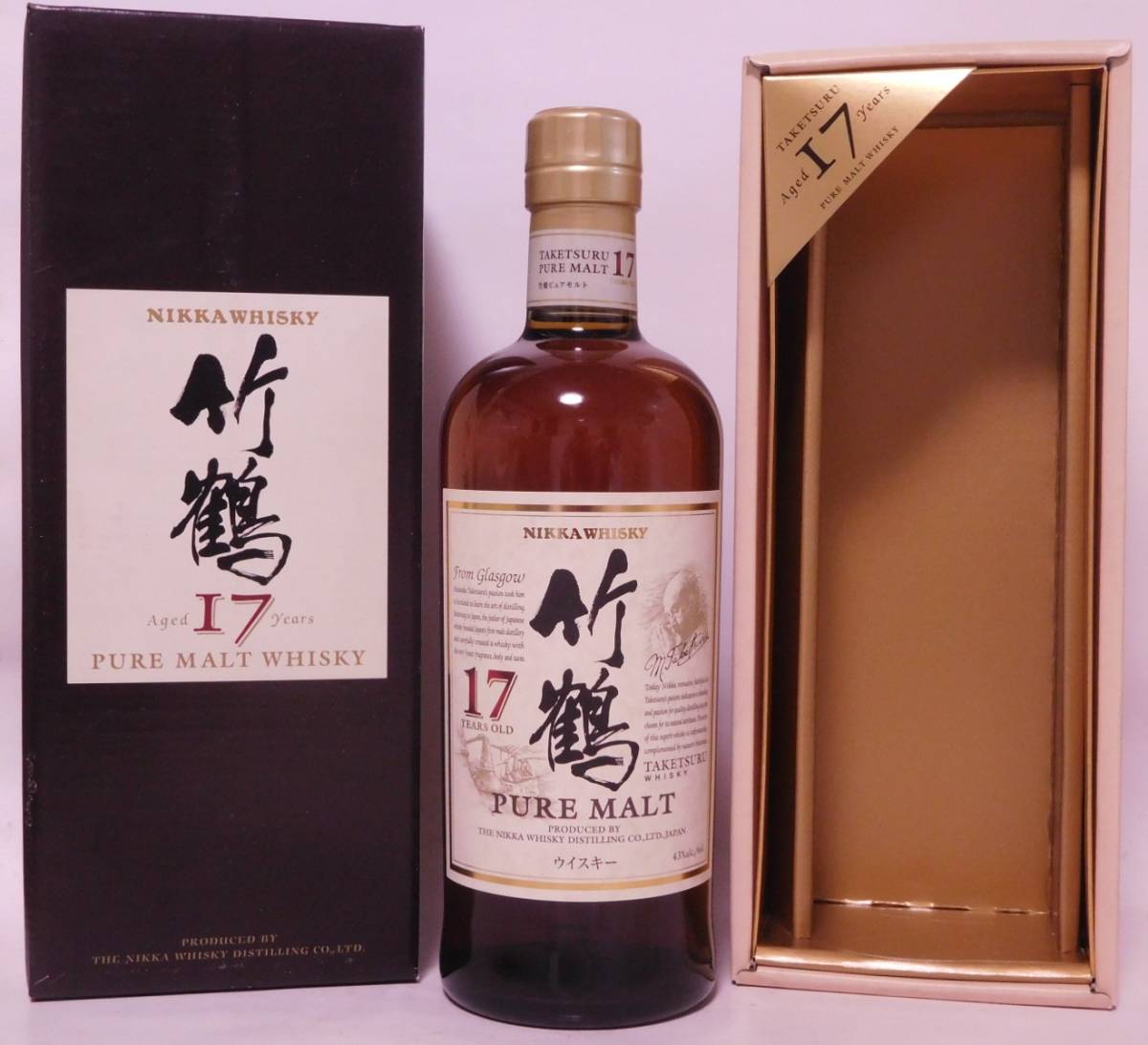 700ml 竹鶴 17年 旧ボトル ピュアモルト : 43% ニッカ ピュア モルト