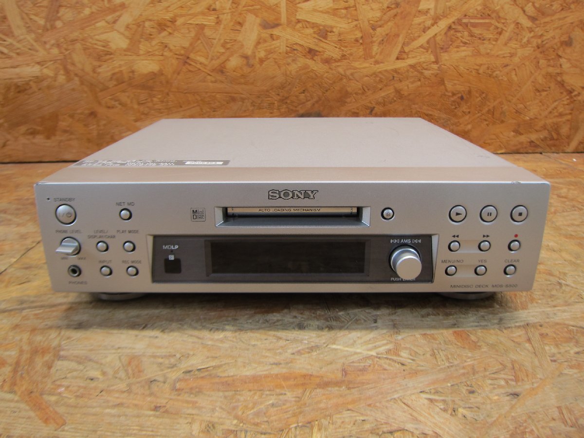 ◎【通電確認済み】ジャンク SONY MDS-S500 MDデッキ パーツ取りに