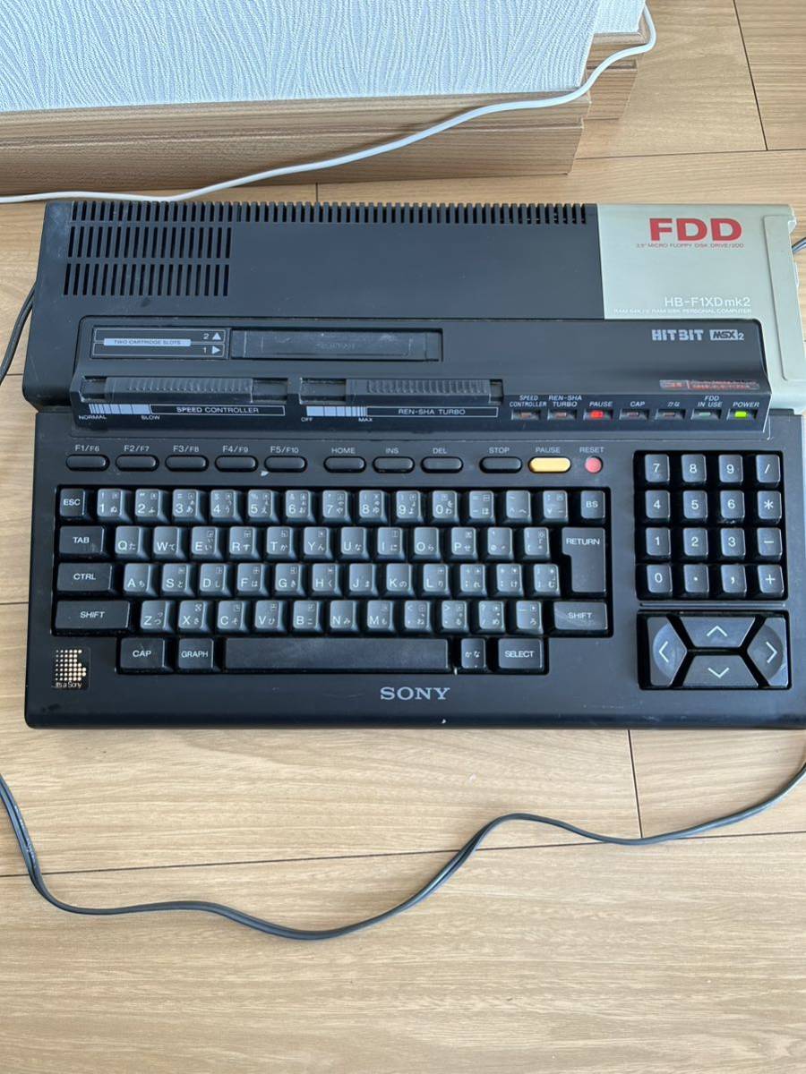 SONY ソニー FDD HB-F1XDMK2 SONY MSX2 HB-F1XDmk2 レトロPC FDD搭載