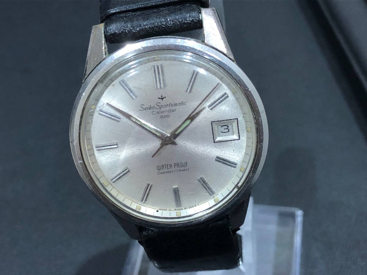 ■動作品■ SEIKO・セイコー 自動巻き メンズ 腕時計 【Sportsmatic Calendar 820】スポーツマチック DIASHOCK 17JEWELS（511-007）