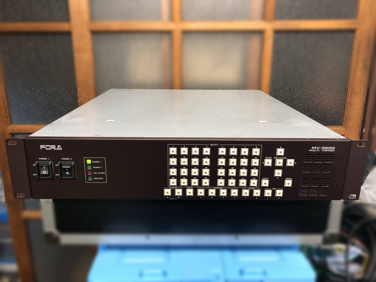  FOR.A MV-3200MF HD/SD アナログ混在マルチビューワ 放送業務 動作(プロ用、業務用)｜売買されたオークション情報、yahooの商品情報をアーカイブ公開 - オークファン プロ用、業務用