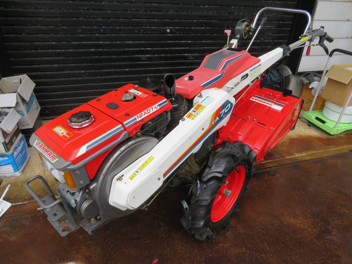 ヤンマー ディーゼル 中古 7馬力 YA70 セル付 農キング – 中古耕運機