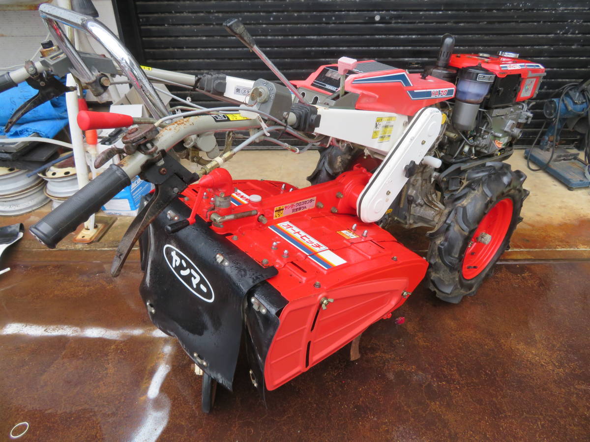 ヤンマー ディーゼル 中古 7馬力 YA70 セル付 農キング – 中古耕運機